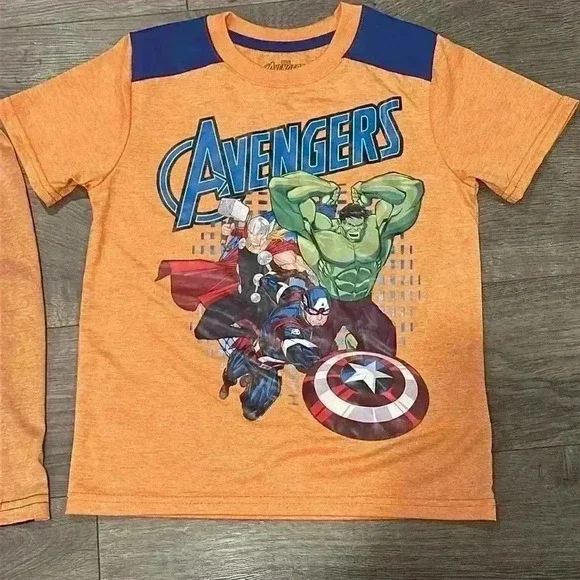 Marvel Avengers Boys’ T-Shirt and Shorts Set - Size 7 - Picture 2 of 4